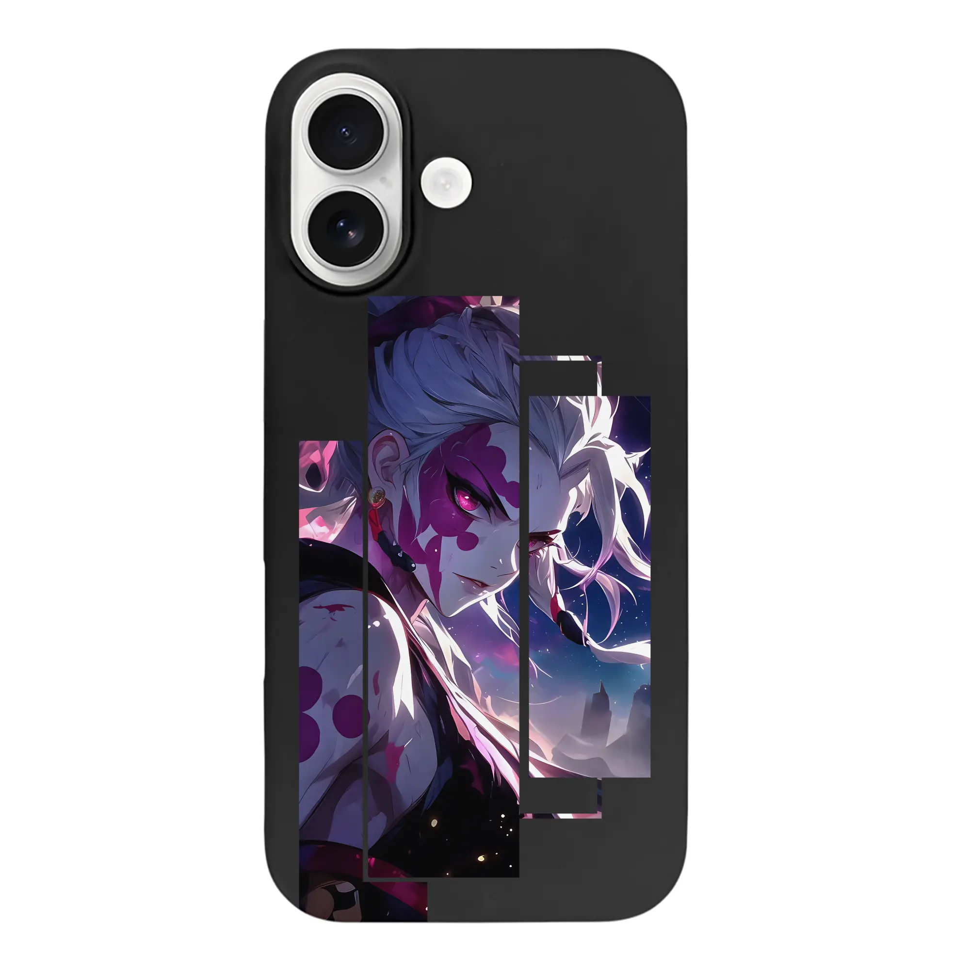 鬼滅の刃 グッズ,堕姫 - iPhone 17 シリーズ シリコンケース 薄型 耐衝撃 指紋防止 ソフトタッチカバー 精密フィット 傷防止 保護ケース iPhone 17/17 Air/17 Pro/17 Pro Max 対応